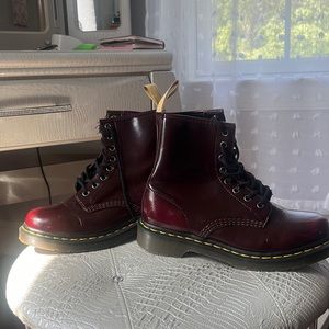 Dr. Martens Dark Red boots, size 8